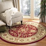 Red Ivory Traditional Oriental NonShedding Rug